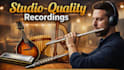 record captivating harmonica, mandolin, harp, panflute, flute, oboe for you