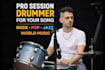 record professional live drum tracks for your song