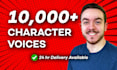 record a pro male character voice over