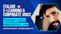 a professional italian voice over for e learning and corporate training