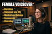 record a female voiceover for your creative project