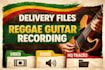 record authentic reggae and ska guitar riffs, rhythms and solos for your song