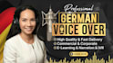 record a german female voice over