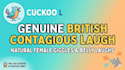 provide a genuine, contagious british female laugh