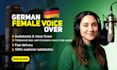 record a female german voice over