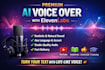 create ai voice over, subtitles, text to speech, male voice over, and voiceover