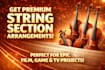 record real violin strings for your song or soundtrack
