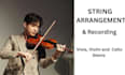 create custom string arrangements with violin and cello stems