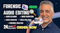 do forensic audio editing, audio cleanup, detect background voice, noise remover