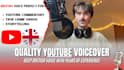 record a quality british youtube voiceover