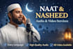 create beautiful islamic naat  or nasheed with professional audio quality