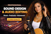 clean enhance edit your audio voice recording