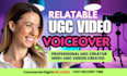 deliver an engaging, relatable voiceover for your ugc ad