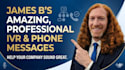 record a professional voicemail or IVR greeting