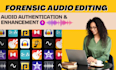 do forensic audio cleanup detect background voice and enhance any audio