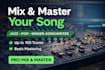 mixing and mastering audio