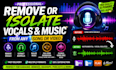 remove background music or isolate voice from any audio or video
