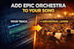 add cinematic strings to your song
