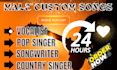 create and sing custom songs as your male singer vocalist