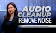 clean audio and remove background noise professionally