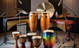 record percussions, bongo, vibraphone, steelpan drum, conga for your song