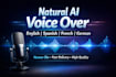 create natural ai voice over that sounds human