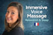 create a calming guided meditation with a soft female voice