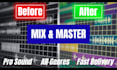 professionally mix and master your song