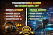 edit, clean, mix your audio file