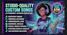 create a studio quality custom song