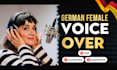 record warm german female voiceover