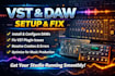 install, setup and fix vst plugins and daws for music production