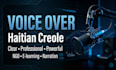 record record a professional haitian creole voice over
