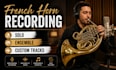 frech horn recording solo, ensemble custom tracks