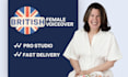 record a professional british female voice over