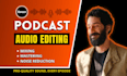 edit, clean and master your podcast episode