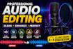 professionally edits, clean, and enhance your audio