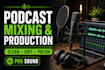 mix your podcast professionally for spotify, apple music, etc