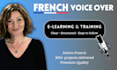 deliver a clear french voice over for your elearning, content