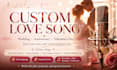 create a custom love song, wedding, anniversary, valentine