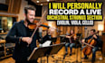 record unbeatable live orchestral strings section using violin, viola, cello