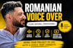 record a clear romanian voice over