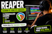 teach you how to use reaper to record, edit, and mix music