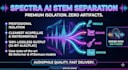 do high fidelity audio stem separation using spectra ai
