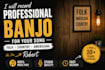 record fiddle, mandolin, or banjo for your music