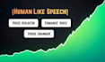 create human like ai text to speech with realistic voice