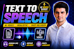 record a natural human voice over from your text script