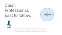 record a clear structured voiceover for tutorials and explainers