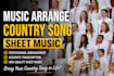 arrange, compose children choir orchestra, country song, choir sheet arrangement
