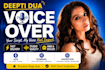 do voice overs in a warm friendly tone
